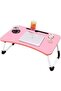 Foldable Laptop Table Pink