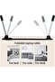 Portable Folding Bed Laptop Desk with iPad & Cup Holder - Beige - 5