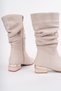 Women's Heeled Bellows Boots - 3