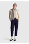 Women's Cream Viscose Blended All over Patterned Buttoned Cardigan - 4