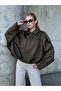 Oversized Suede Jacket with Epaulet Detail - 2
