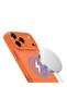 Leather MagSafe Case for iPhone 17 Pro Max – Camera Protection, Anti-Scratch, Orange - 4