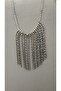 Necklace with Zircon Stone in Gold and Silver Colors Fringed Model - 2