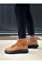 Tan Suede Lace-Up Black Light Sole Style Men's Sports Boots Tge230863 - 3