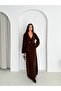 Soft Textured Double-Breasted Cardigan and Skirt Knitwear Set - 2