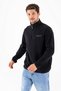 Men's Half Zip John Borners Embroidered Fleece Sweatshirt Black - 25K 6001 - 5
