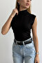 Women's High Neck Sleeveless Blouse - 6