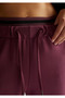 Women's Plum Modal Blend Pocketed Lace-Up Waist Wide Leg Sweatpants - 6