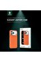 Leather MagSafe Case for iPhone 17 Pro Max – Camera Protection, Anti-Scratch, Orange - 7
