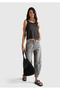 Women's Black Alpaca and Wool Blend Knitwear Tank Top - 5