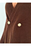 Soft Textured Double-Breasted Cardigan and Skirt Knitwear Set - 4