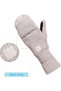 Outdoor Wool Gloves, Knitted Warm Insulated Gloves for Winter Sports, Unisex - 4