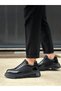 Black Patent Leather Lace-Up Parachute Detailed High Light Sole Style Men's Shoes Tge230393 - 2