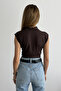 Women's High Neck Sleeveless Blouse - 8