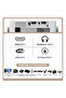 Mini Smart Projector – Android 13, 180 ANSI Lumens, 720P Native, 4K Decoding (White) - 4