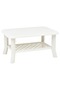 Coffee Table White 90x60x46 cm Plastic