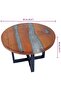 Coffee Table Teak Resin 60 cm - 3