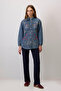 Embroidered Judges Collar Denim Jacket
