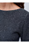 10836 Wool Blend Glitter Boat Neck Sweater-Smoked - 4