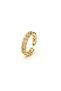 Yellow Gold Plated Small Link Ring - 596