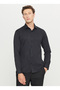 Slim Fit Classic Collar Black Men's Shirt Ace020261535_Syh - 3