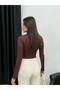 Women's Buckled Double-Breasted V-Neck Long Sleeve Blouse Zyn-58822 - 4