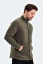 Daily Comfortable Fleece Hooded Sweatshirt Khaki - 3