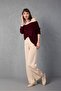 Women's Mercerized Madonna Collar Knitwear Sweater - 4