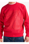 Crew Neck Red Men's Sweatshirt Gu25Mfw08031 - 4
