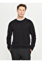 Crew Neck Standard Black Men's Sweater Ace049261318_Syh