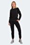 Women's Comfortable Tracksuit Set Black - 7