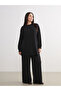 Lcw Modest Black Crew Neck Women's Sweatshirt Tunic W5Kh15Z8 - 6