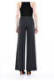 Wide Leg Maxi Length Fabric Pants - 3