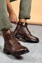 Genuine Leather, Fur Inside, Water Resistant, Men's Leather Boots - 3