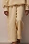Cream Wide Leg Sweatpants