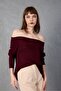 Women's Mercerized Madonna Collar Knitwear Sweater - 3