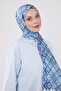 Beige Drop Pattern Brand Shawl - 4