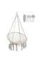 Round Hammock Chair Swing White