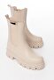 Fz-299 Beige High-Top Elastic Daily Women's Boots - 4
