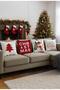 New Year Christmas Themed 4-Piece Throw Pillow Cover Set 1042 - 5