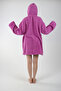 Welsoft Hooded Wearable Tv Blanket 1 Piece Unisex Plush Oversized Poncho Robe - 6