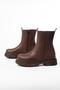 812-2012 Brown Luna Zippered Casual Women's Boots - 3
