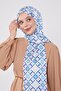 شال ماركة أزرق بلون الكوبالت داملا ديزاين - 2