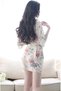 Sexy Kimono Robe Femme Floral Satin Nightdress Sleepwear M24 - 6