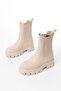 Fz-299 Beige High-Top Elastic Daily Women's Boots - 5