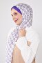 شال بنمط حلقة أرجوانية - 2
