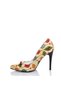 Printed Classic Heeled Women's Shoes - 3