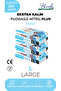 Extra Thick Nitrile Blue Plus Examination Gloves L - 3 Packs of 100