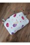 Makaron and Heart Patterned Large Size Makeup Bag, Travel Bag 25*15*6