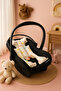 100% Cotton Poplin Fabric with Gold Mickey Stroller Cushion